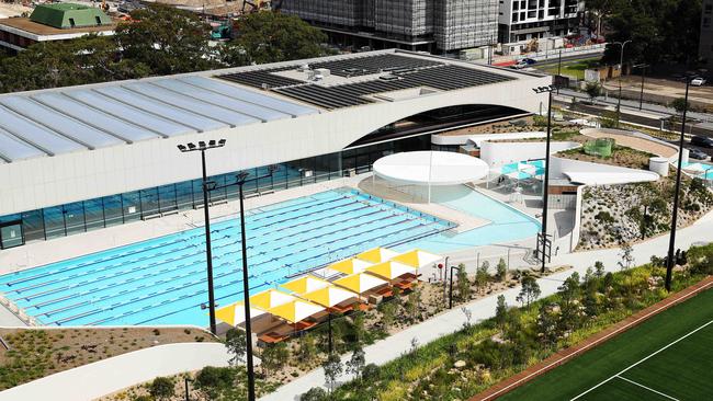 The new $106.5 million Gunyama Aquatic Centre will open in February. Picture: Tim Hunter.