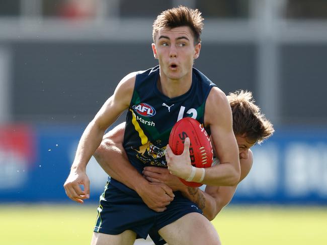 Jagga Smith impressed during two matches for the AFL Academy side in April. Picture: Getty Images