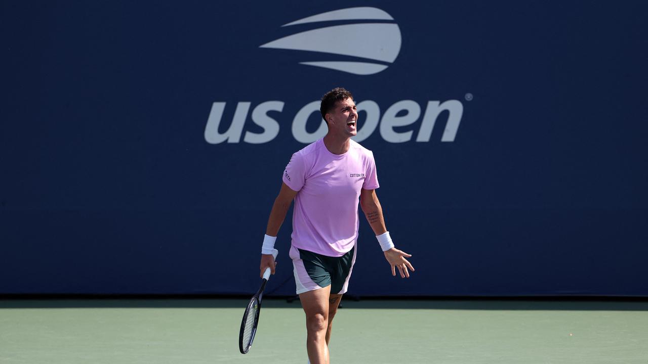 Kokkinakis did it. Luke Hales/Getty Images/AFP