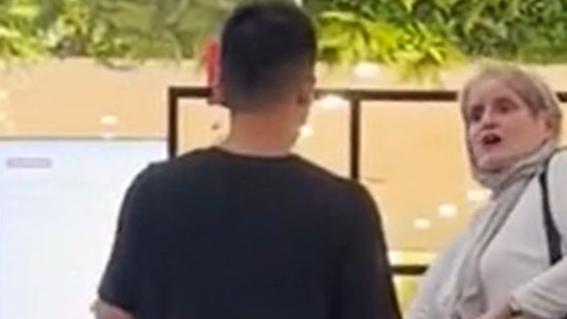 Shocked onlookers were left stunned at a woman's racial outburst at a Coffee Club employee. Picture: Reddit / earthlingjake