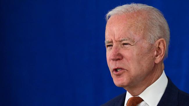 US President Joe Biden has set out to reduce America’s dangerous dependence on imports. Picture: AFP