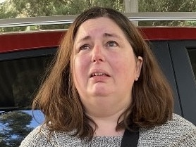 Erin Patterson, the homeowner of where the fatal lunch took place, arrived at her Leongatha property on Monday afternoon. Three people have died from eating mushrooms Picture: Brooke , Grebert-Craig.