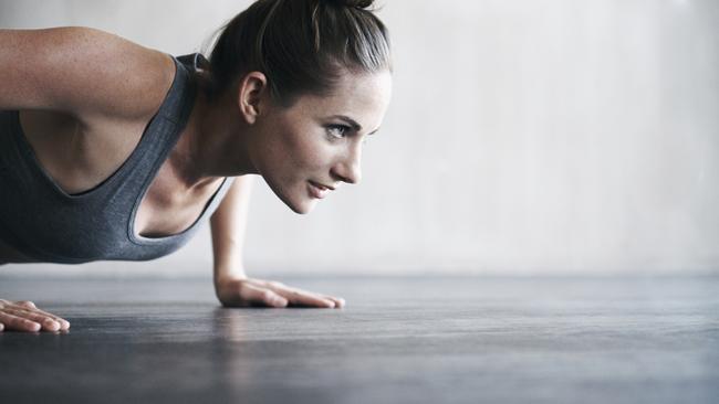 Push ups come in many different forms for all fitness levels. Picture: istock