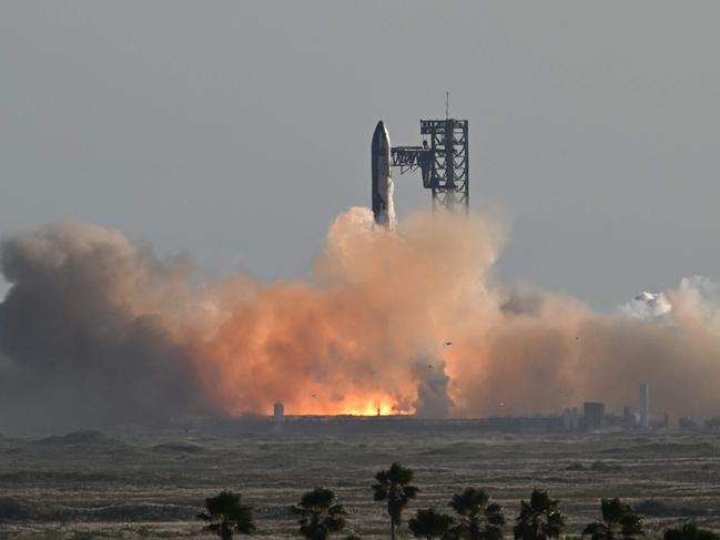 The SpaceX Starship lifts off from Starbase near Boca Chica, Texas, on November 19, 2024, for the Starship Flight 6 test. (Photo by CHANDAN KHANNA / AFP)