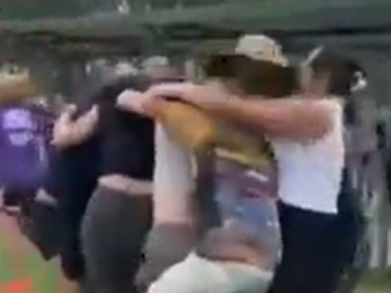 Police have charged a man following an alleged brawl at an under-12's rugby league game in Sydney. Picture: 7News