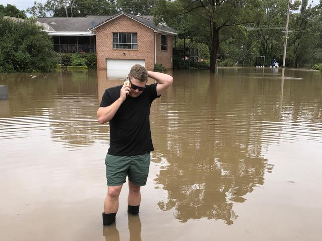 Flooding has separated a Taree couple on their wedding day.