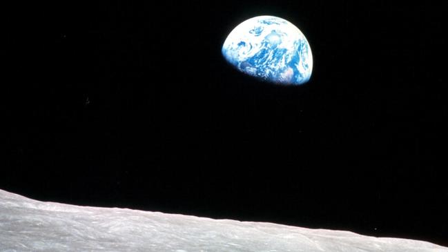 Earthrise over the Moon, the picture taken on Christmas Eve, December 24, 1968 from Apollo 8, the first manned mission to the Moon. Picture: NASA / AFP