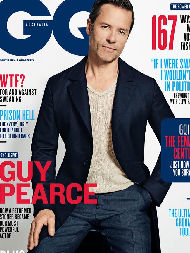 Guy Pearce on the cover of GQ.