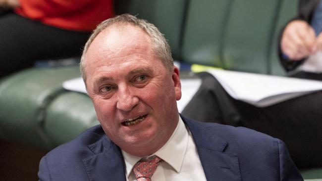 Barnaby Joyce during Question Time at Parliament House. Picture: NCA NewsWire / Martin Ollman