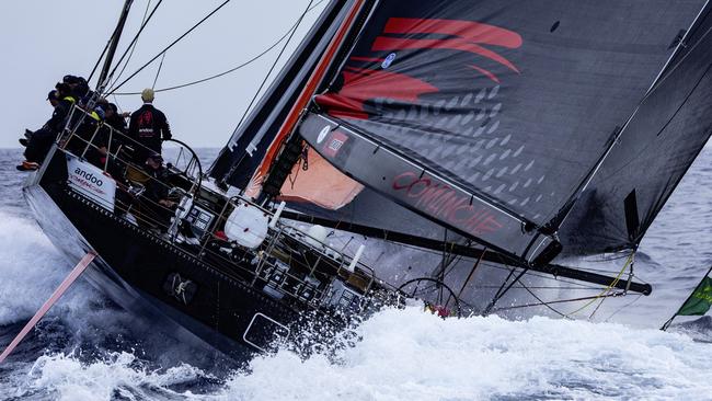 The yacht, under a different skipper, racing in the 2023 Sydney to Hobart. Picture: Rolex/Andrea Francolini