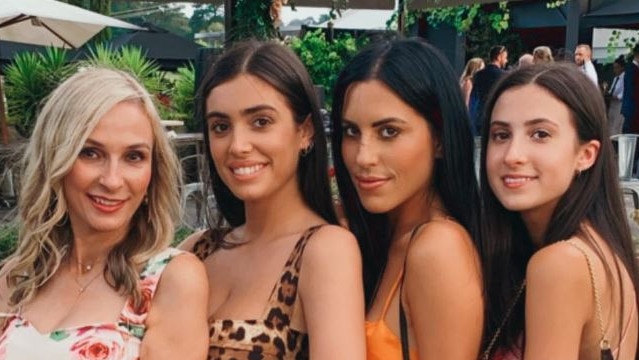 Alexandra Censori with Bianca, Alyssia and Angelina Censori at a family wedding in early 2020. Source: Instagram