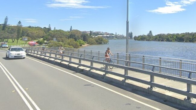 Cudgera Creek Bridge at Tweed Coast Road in Hastings Point where a teen lost his life after jumping from the bridge on Saturday.