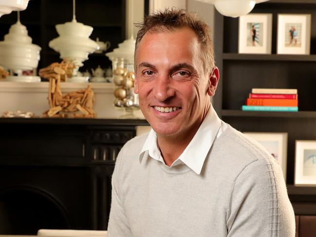 03/05/2019: Antony Catalano, pictured at home in St Kilda, has just bought the Fairfax regional papers. Stuart McEvoy/The Australian.