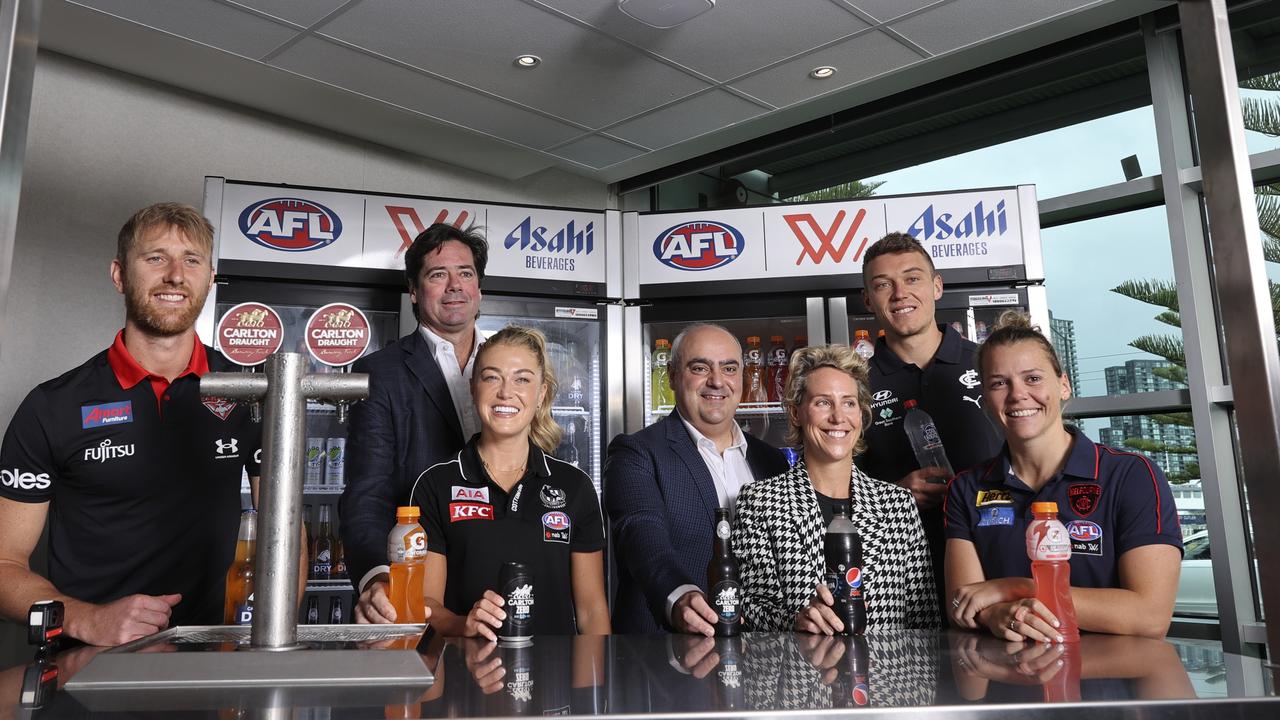 The AFL launches a new partnership with Asahi Beverages Group.