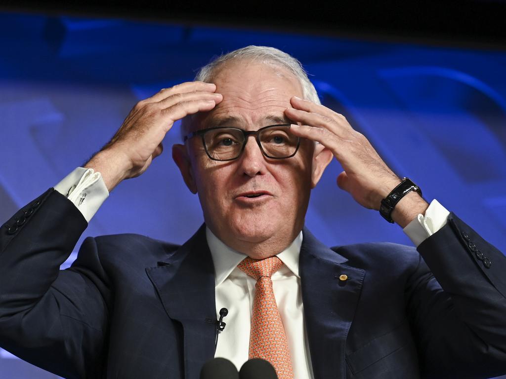 Malcolm Turnbull has again hit out at Donald Trump, calling him a tyrant. Picture: NCA NewsWire / Martin Ollman