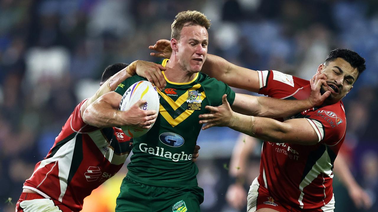 Daly Cherry-Evans in action for Australia. (Photo by Michael Steele/Getty Images)