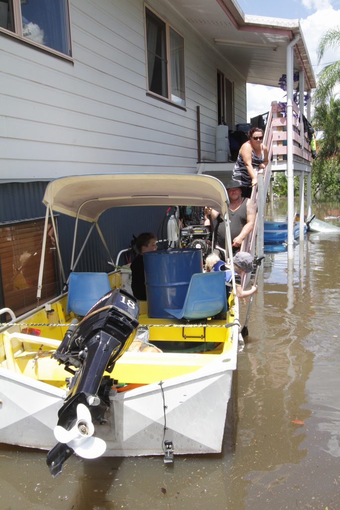 The Braid family, Eatonvale Road, Tinana said that they are doing fine and just waiting for the waters to recede. Robyne Cuerel/ Fraser Coast Chronicle. Picture: Robyne Cuerel