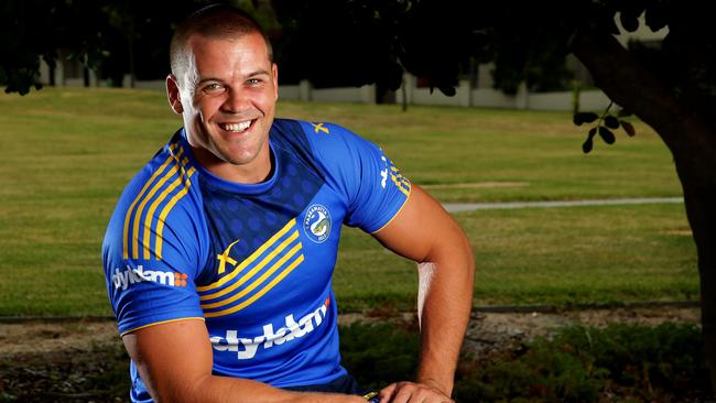 Parramatta Eels forward Danny Wicks after being selected to play this weekend . Wicks is set to be named to make his return to rugby league after five years out of the game that included a stint in prison for drug trafficking .Picture Gregg Porteous