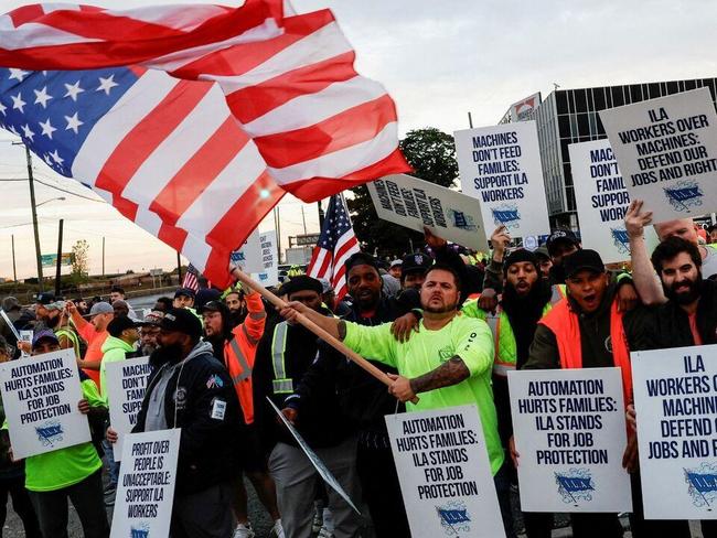 Thousands of dockworkers shut down US east coast ports in major strike