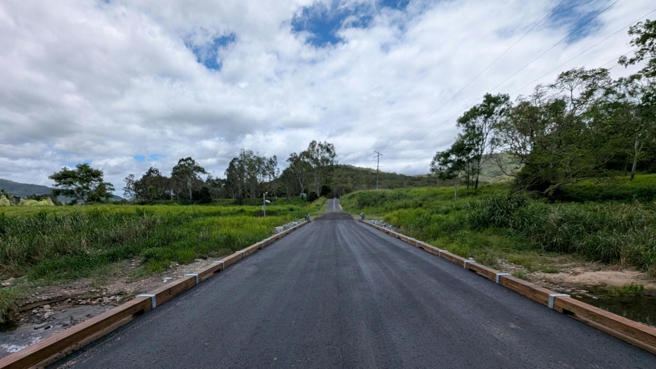 The Barren Street Bridge fixed with a glue laminated deck