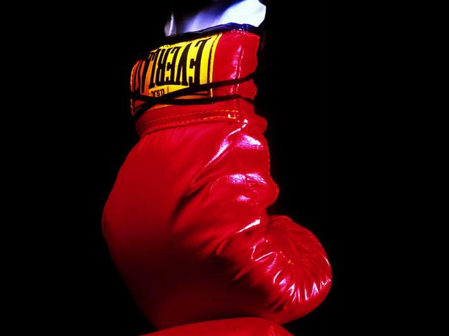 Boxing gloves, used to represent fight between Network Seven & Nine. / Equipment channel Everlast sport glove generic