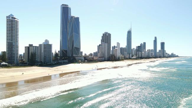 The Australian migration north to the Gold Coast by retiring baby boomers mimics the sunbelt drift south by American seniors in their Miami model. Picture: Brendan Radke