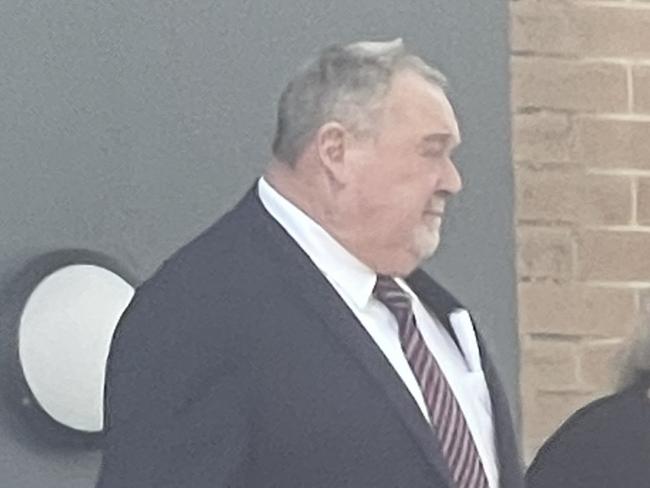 Gregory Peters, 63, of Palm Grove, leaving Wyong Local Court after being sentenced for sexual touching. Picture: NewsLocal