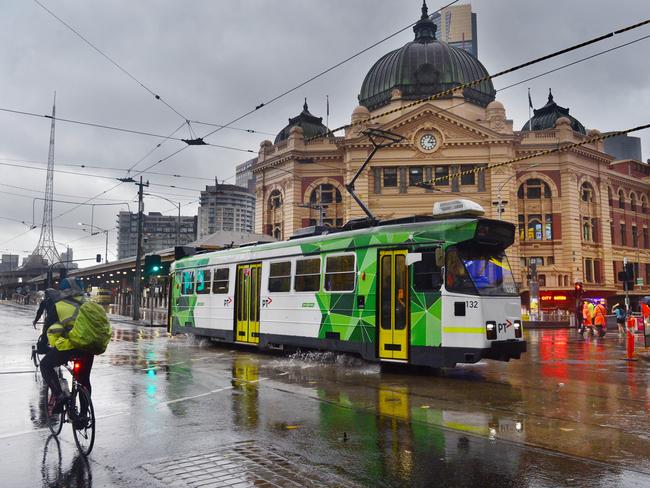 Melbourne has been pelted with rain. Picture: Nicki Connolly