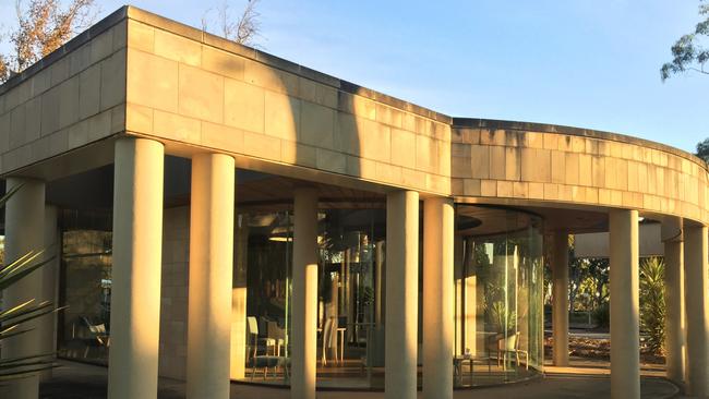 Norman McLeay Building at Centennial Park Cemetery to be demolished for a new function complex, cafe, shop, kitchens and kids playground at Pasadena.