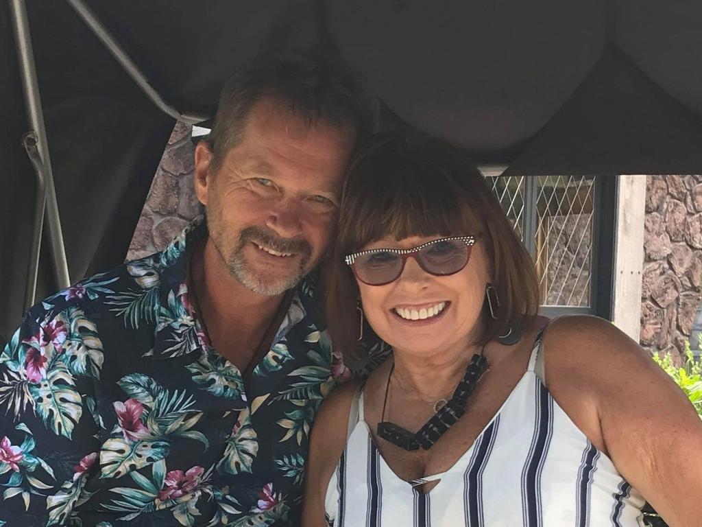 Sally Harrison has been left stuck in New Zealand due to border closure after returning her husband Murray's ashes to his family.