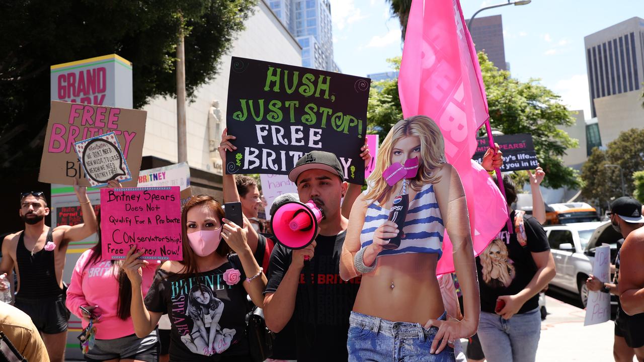 Fans are backing the singer by pushing the Free Britney movement. Picture: Rich Fury/Getty Images