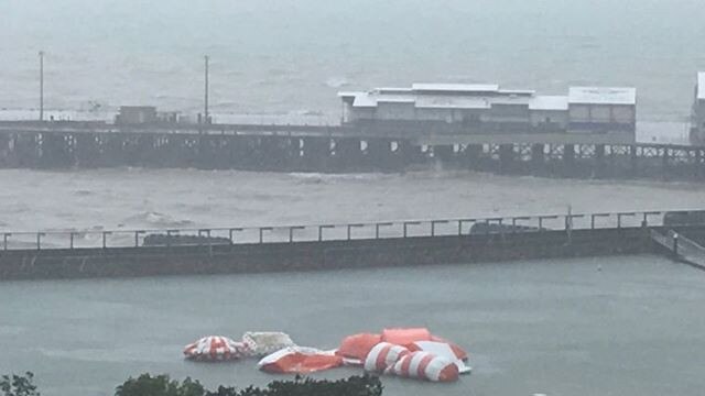 Darwin waterfront during Cyclone Marcus. Picture: Supplied