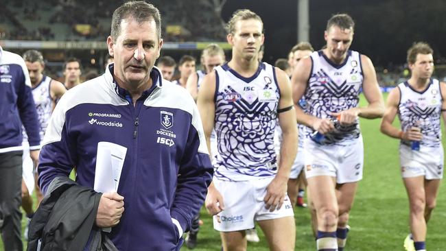 Ross Lyon and the Dockers need to respond after a 100-point loss.