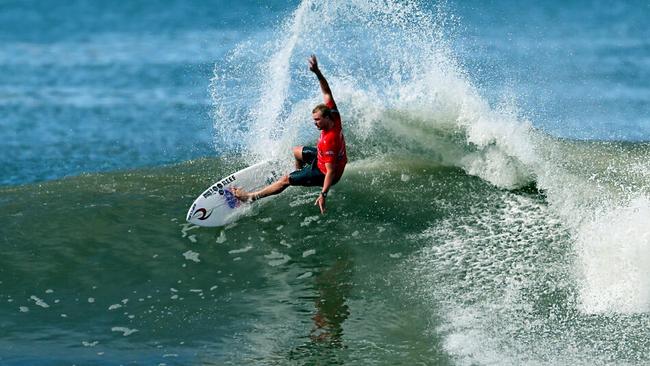 Merewether local Jackson Baker will look to defend his title. Photo: WSL/Gary Luke