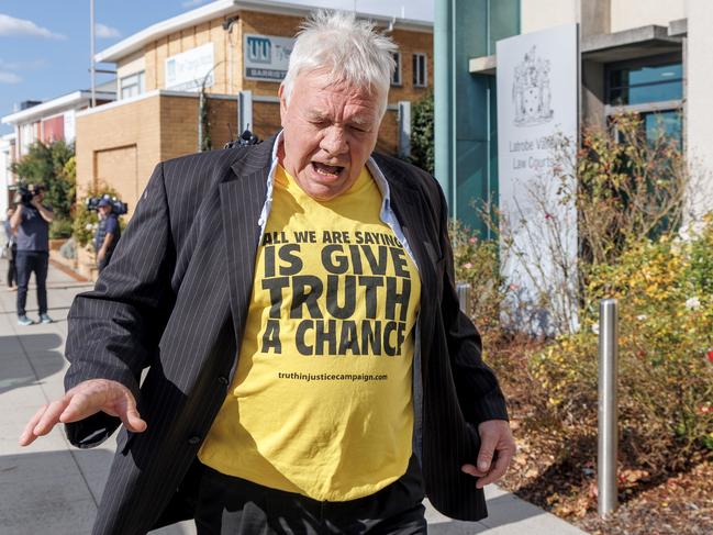 A man was removed from court after interrupting the trial. Picture: NewsWire / David Geraghty
