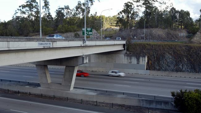 Exit 49 on the M1 is a nightmare to drive on, according to Deputy Mayor Donna Gates. Picture: Geoff McLachlan