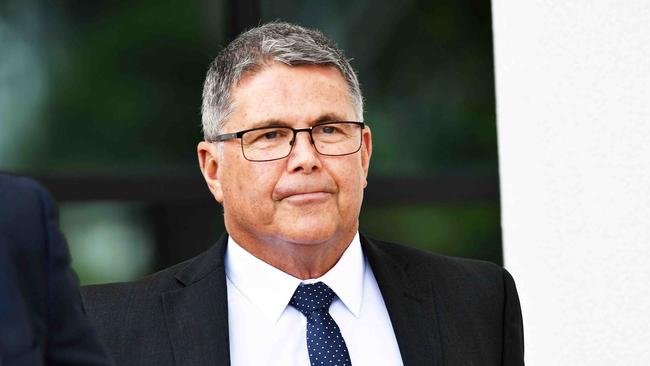 Peter Lang leaves Maroochydore Court House. Picture: Patrick Woods.