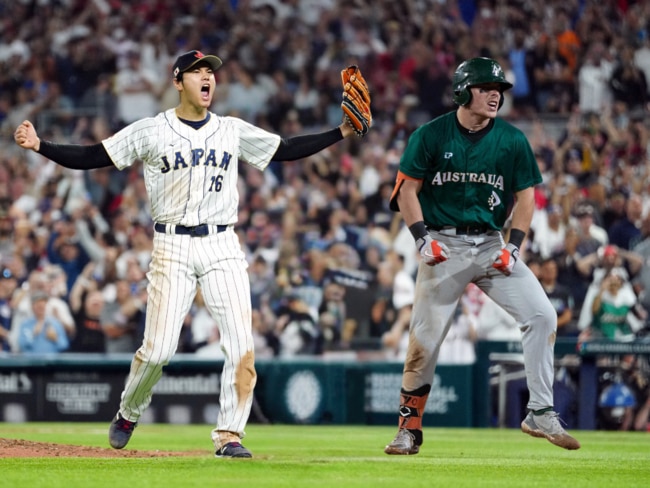 Shohei Ohtani and Travis Bazzana. Picture: Getty Images