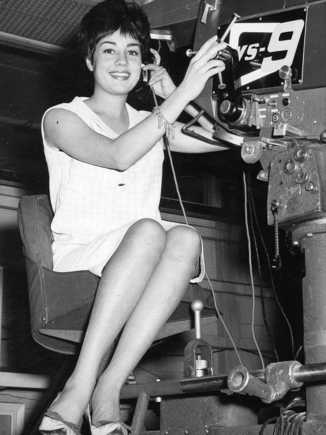 Early 1960s: Wills with an NWS Channel 9 camera. Photo by unidentified staff photographer/News Corp.