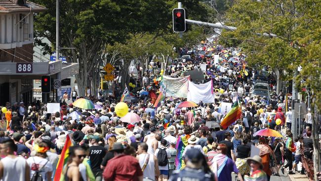 Thousands attend Brisbane’s Pride Festival Rally every year. Picture: Regi Varghese