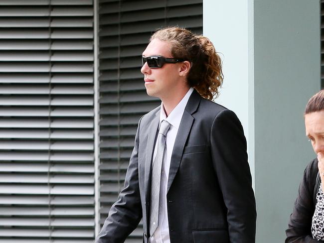 Phillip Walker leaving court after being charged with supplying drugs at Lost Paradise. Picture: AAP Image/Sue Graham