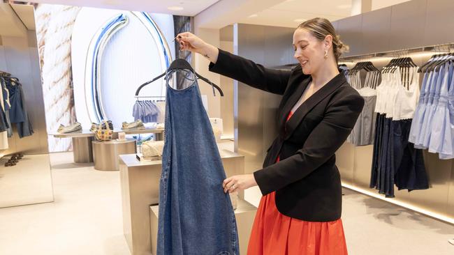 Rachel Frangoulis at The Zara store at Burnside shopping centre. Picture: Kelly Barnes