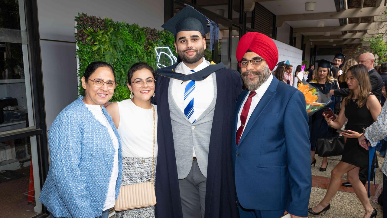 03-02-2025 Deakin University graduation Kamal Jeet Singh, Manleen Kaur, Abhinoor Singh and Hardeep Kaur