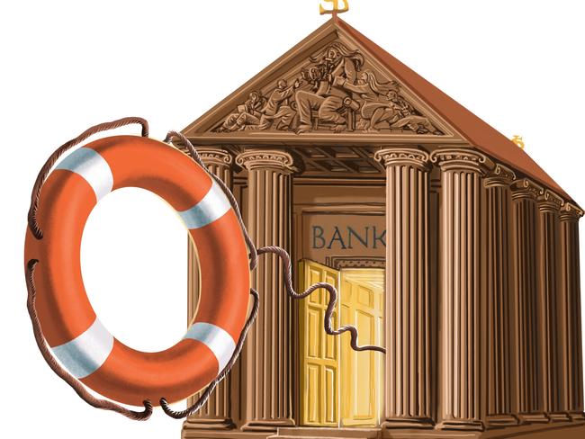 Banks are offering financial lifelines. Illustration: John Tiedemann