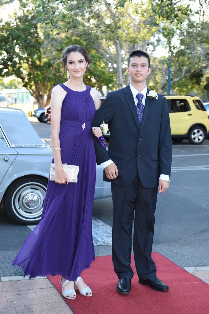 Hervey Bay High formal at the Waterfront - Zetaeyia Kneebone-King and Anthony Butler. Picture: Alistair Brightman