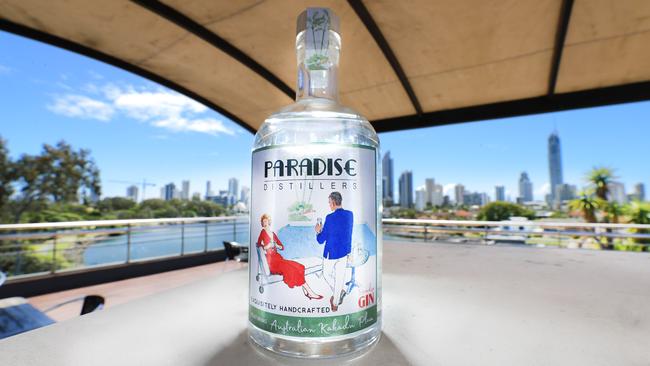 Paradise Gin is the brainchild of a Gold Coast couple who hope the new spirit helps to propel the city into the global spotlight as a hub of innovation Photo: Scott Powick