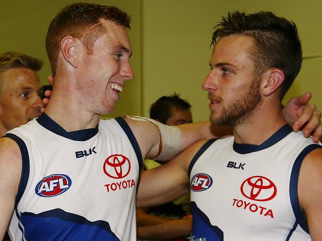 Collingwood v Adelaide Brodie Smith & Tom Lynch Picture:Wayne Ludbey