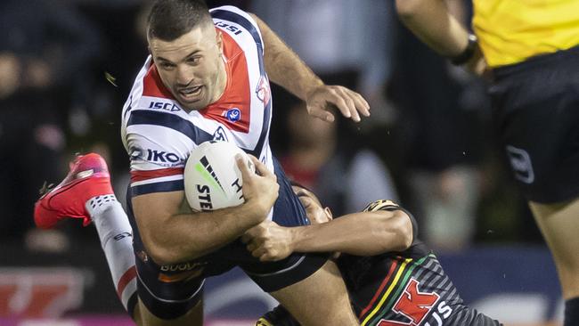 The Roosters face a serious test of their three-peat hopes. Photo: AAP Image/Craig Golding