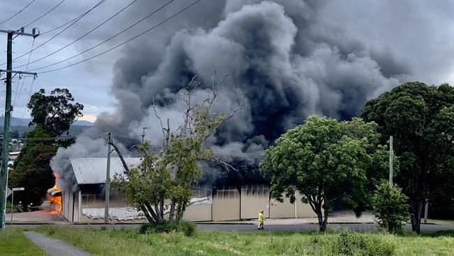 Gympie council has come under fire following the devastating blaze which gutted Tozer Park Rd business Sun-Chem, drawing criticism for a decision to let the cleaning company move near a childcare centre in 2020. Picture: Supplied by Gympie The real treasure is the town.