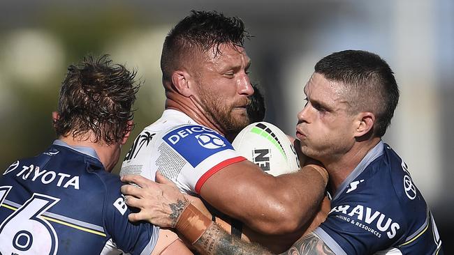 Tariq Sims is acting captain for the Dragons. Picture: Ian Hitchcock/Getty Images